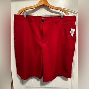 Izod golf shorts, red, size 42 new with tags
